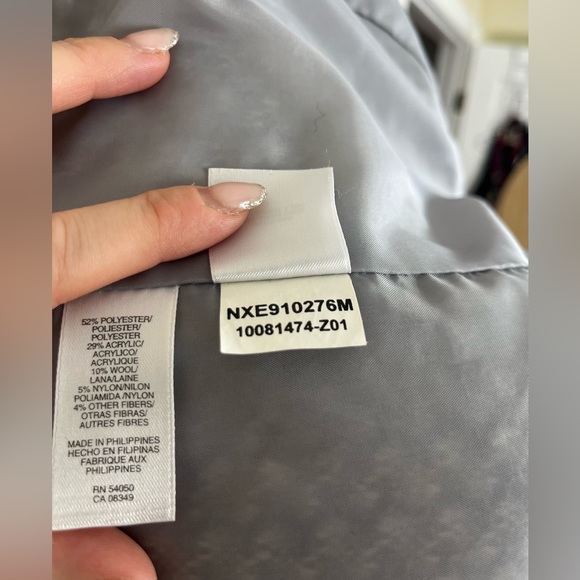 Anne Klein | Houndstooth Jacket three-quarter sleeves, buttonless front, Sz 12 - Picture 5 of 13